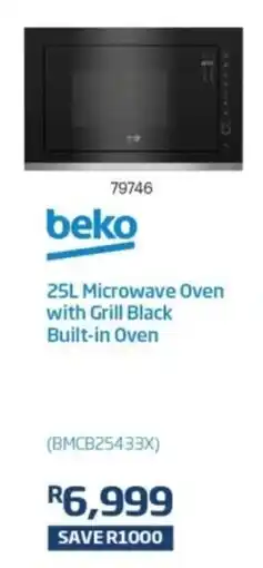 Hirsch's Beko Microwave Oven with Grill Black Built-in Oven offer