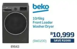 Hirsch's Beko Front Loader Washer Dryer offer