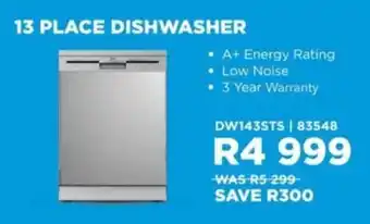 Hirsch's Midea 13 place dishwasher offer