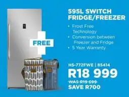 Hirsch's Midea switch fridge/ freezer offer