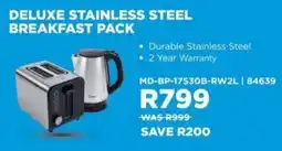Hirsch's Midea deluxe stainless steel breakfast pack offer