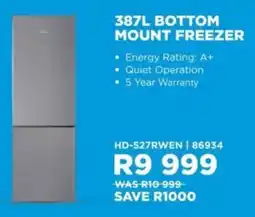 Hirsch's Midea bottom mount freezer offer