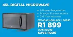 Hirsch's Midea digital microwave offer