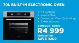 Hirsch's Midea built-in electronic oven offer