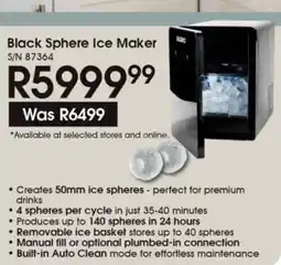 Hirsch's Solenco Black Sphere Ice Maker offer