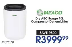 Hirsch's Meaco Dry ABC Range Compressor Dehumidifier offer
