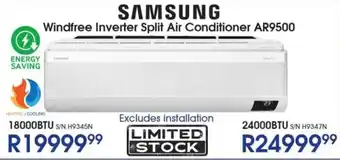 Hirsch's SAMSUNG Windfree Inverter Split Air Conditioner AR9500 offer