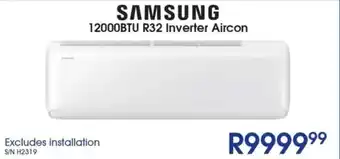 Hirsch's SAMSUNG 12000BTU R32 Inverter Aircon offer