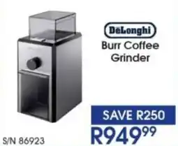 Hirsch's DeLonghi Burr Coffee Grinder offer