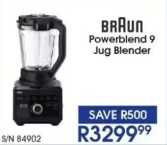 Hirsch's Braun Powerblend 9 Jug Blender offer