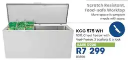 Hirsch's KIC Chest freezer with Vari-Freeze, 3 baskets & a lock offer