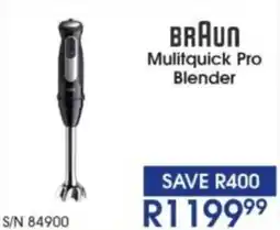 Hirsch's Braun Mulitquick Pro Blender offer
