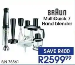 Hirsch's Braun MultiQuick 7 Hand blender offer