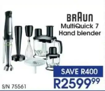 Hirsch's Braun MultiQuick 7 Hand blender offer