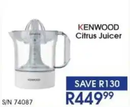 Hirsch's KENWOOD Citrus Juicer offer