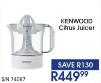 Hirsch's KENWOOD Citrus Juicer offer
