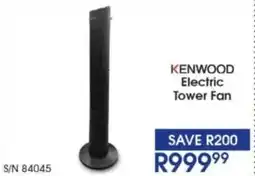 Hirsch's KENWOOD Electric Tower Fan offer