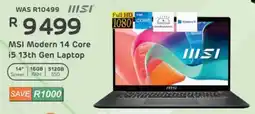 Computer Mania MSI Modern 14 Core i5 13th Gen Laptop offer
