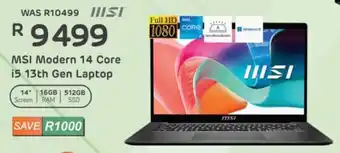 Computer Mania MSI Modern 14 Core i5 13th Gen Laptop offer