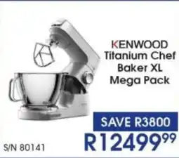 Hirsch's KENWOOD Titanium Chef Baker XL Mega Pack offer