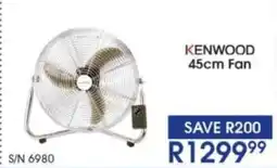 Hirsch's KENWOOD 45cm Fan offer