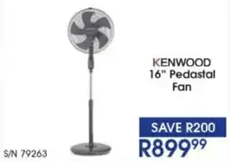 Hirsch's KENWOOD 16" Pedastal Fan offer