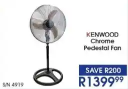 Hirsch's KENWOOD Chrome Pedestal Fan offer