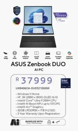 Computer Mania ASUS Zenbook DUO offer