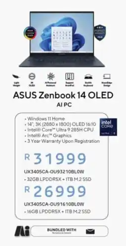 Computer Mania ASUS Zenbook 14 OLED offer