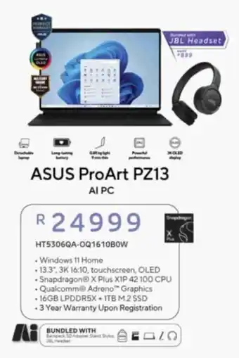 Computer Mania ASUS ProArt PZ13 offer