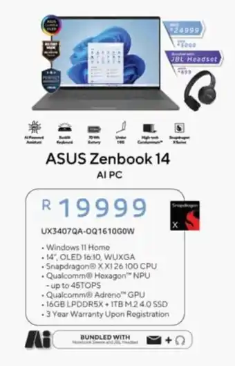 Computer Mania ASUS Zenbook 14 offer