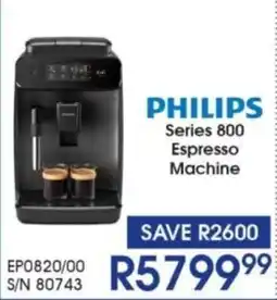 Hirsch's Philips Series 800 Espresso Machine offer