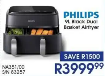 Hirsch's Philips Black Dual Basket Airfryer offer
