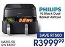 Hirsch's Philips Black Dual Basket Airfryer offer