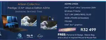 Computer Mania Msi Prestige 13 AI+ Intel Core Ultra 7 processor 258V offer