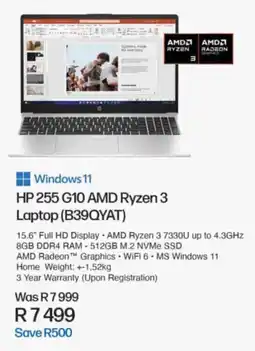 Computer Mania HP 255 G10 AMD Ryzen 3 Laptop offer