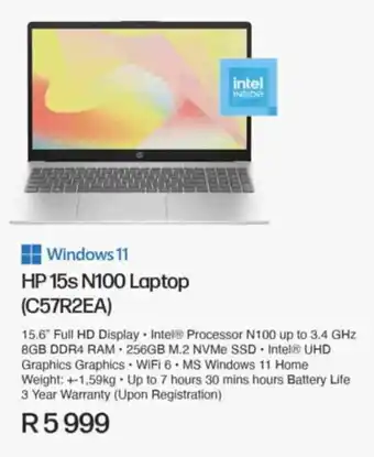 Computer Mania HP 15s N100 Laptop offer