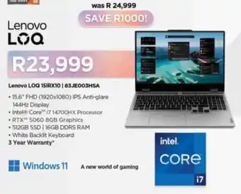 Computer Mania Lenovo LOG 15IRX10 offer