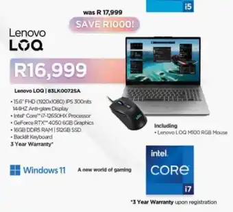 Computer Mania Lenovo LOQ offer