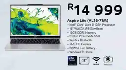 Computer Mania Acer Aspire Lite Intel Core Ultra 5 125H Processor offer