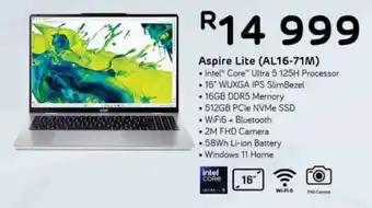 Computer Mania Acer Aspire Lite Intel Core Ultra 5 125H Processor offer