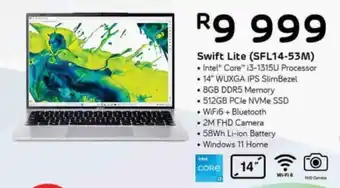 Computer Mania Acer Swift Lite Intel Core i3-1315U Processor offer