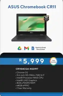 Computer Mania ASUS Chromebook CR11 offer
