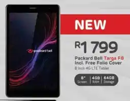 Computer Mania Packard Bell Targa F8 Incl. Free Folio Cover 8 Inch 4G LTE Tablet offer