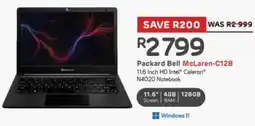 Computer Mania Packard Bell McLaren-C128 11.6 Inch HD Intel Celeron N4020 Notebook offer