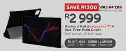 Computer Mania Packard Bell Silverstone T18 Incl. Free Folio Cover 10.51 Inch 4G LTE FHD Tablet offer