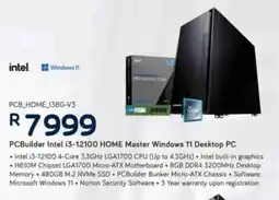 Computer Mania PCBuilder Intel i3-12100 HOME Master Windows 11 Desktop PC offer