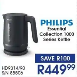 Hirsch's PHILIPS Essential Collection 1000 Series Kettle offer