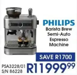 Hirsch's Philips Barista Brew Semi-Auto Espresso Machine offer