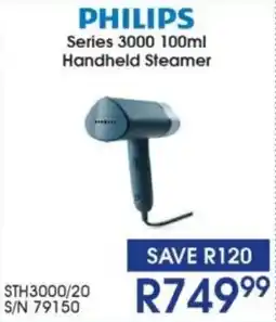 Hirsch's Philips Series 3000 100ml Handheld Steamer offer